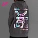 reflection print hoodie